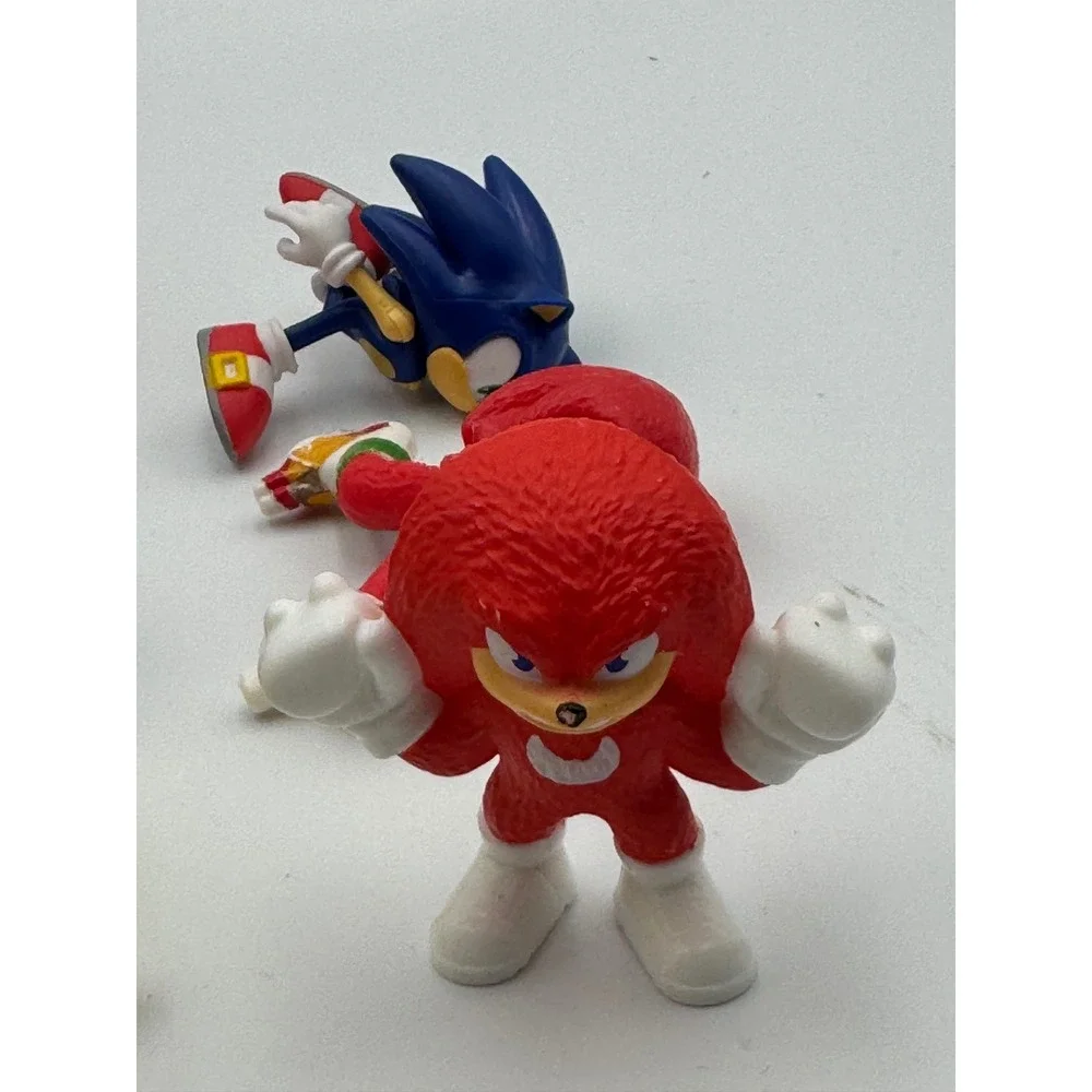 Sonic‎ the Hedgehog Figure Lot Jakks Pacific McDonald's 2021 Tails Knuckles SEGA